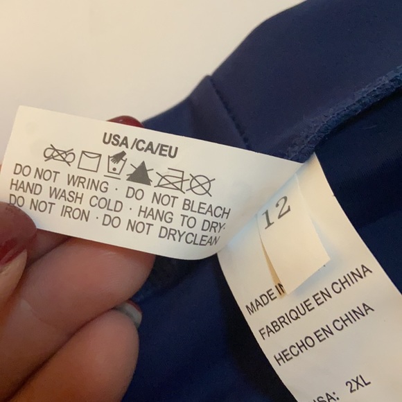 Cocoship Navy blue bathing suit bikini bottoms size 2 XL - Picture 11 of 15